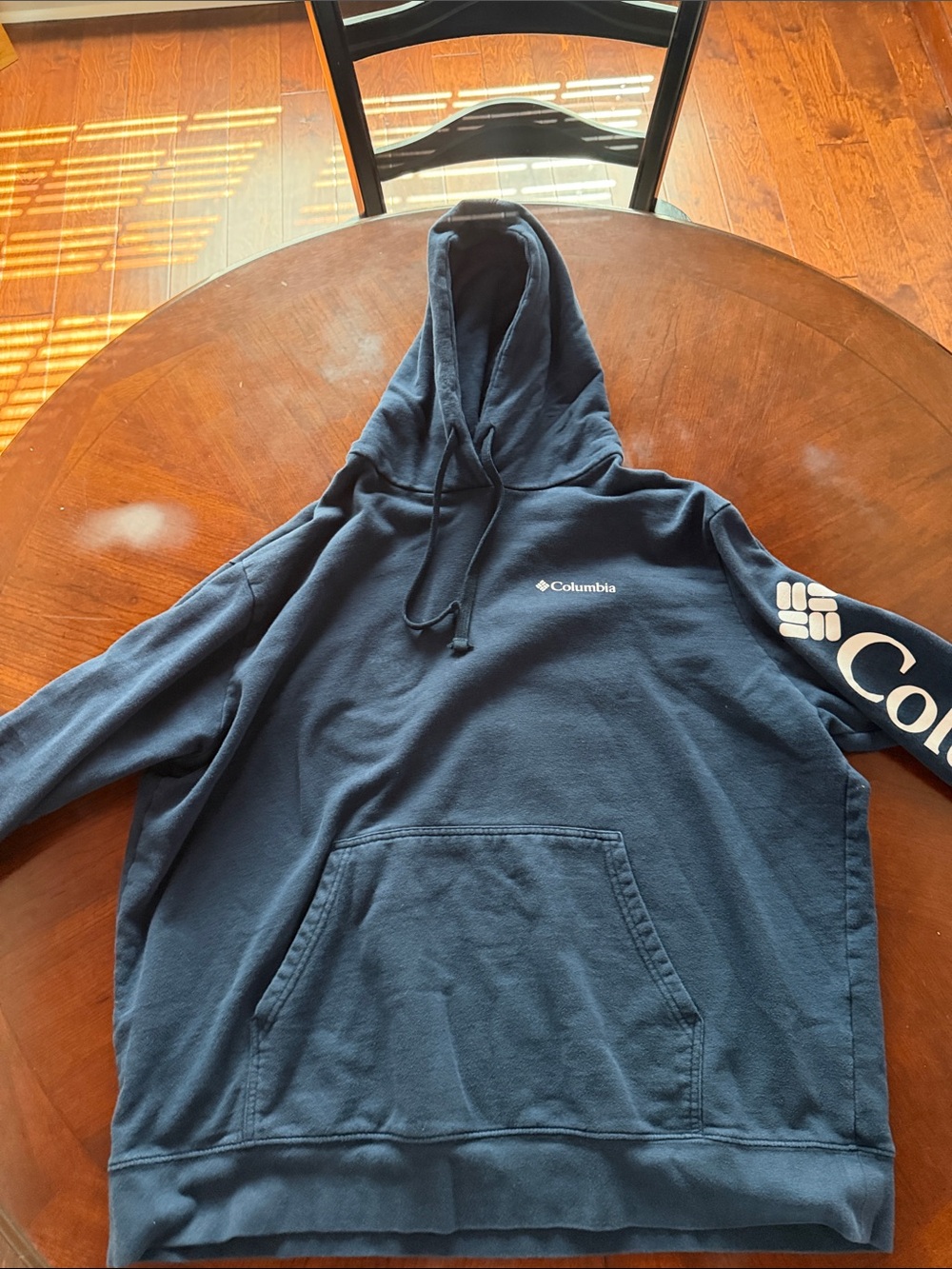 Columbia Men's Navy Crewneck Hoodie Pullover